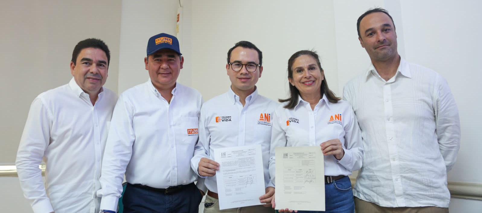Firma del contrato Sacyr y la ANI