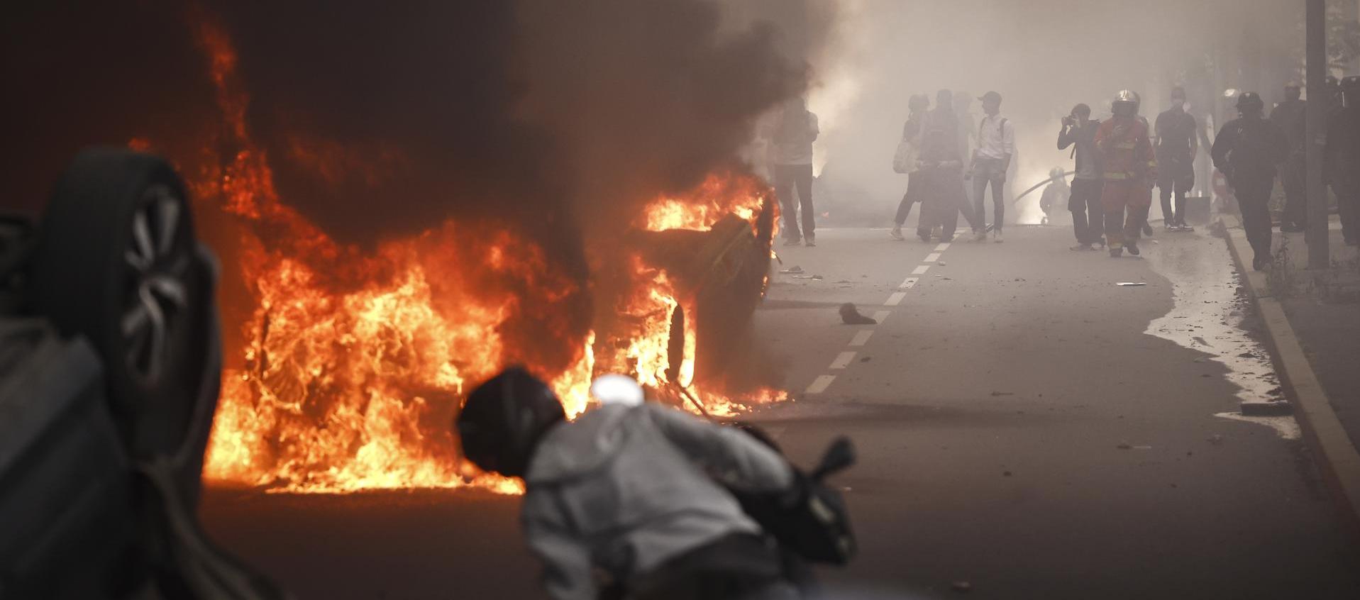 Disturbios en Francia.