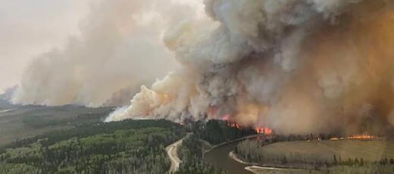 Los incendios forestales azotan por estos días a Canadá. 