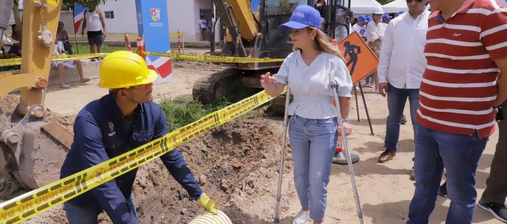 Inicio de obras de alcantarillado en Palmar de Varela