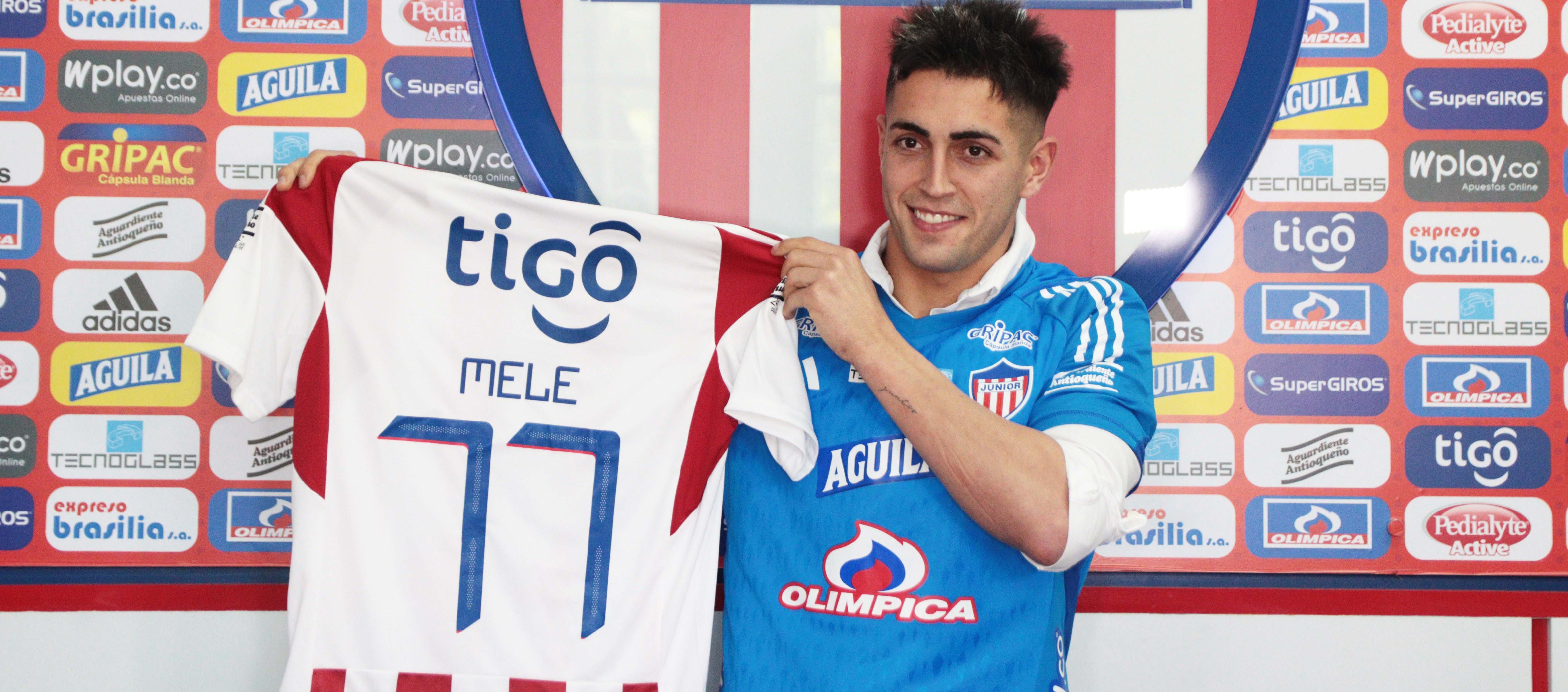 Santiago Mele, portero uruguayo con la camiseta de Junior.