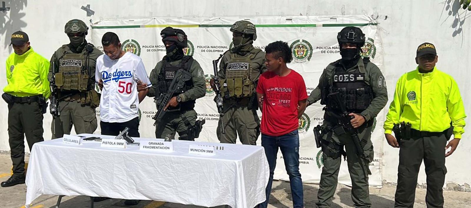 Los dos hombres fueron capturados por la Policía. 