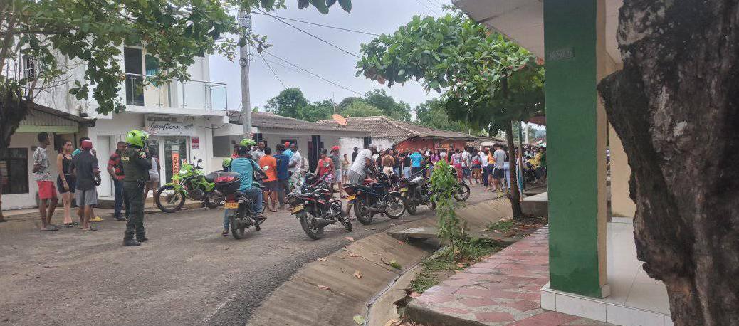 Lugar donde ocurrió el crimen en el corregimiento de Santa Cruz. 