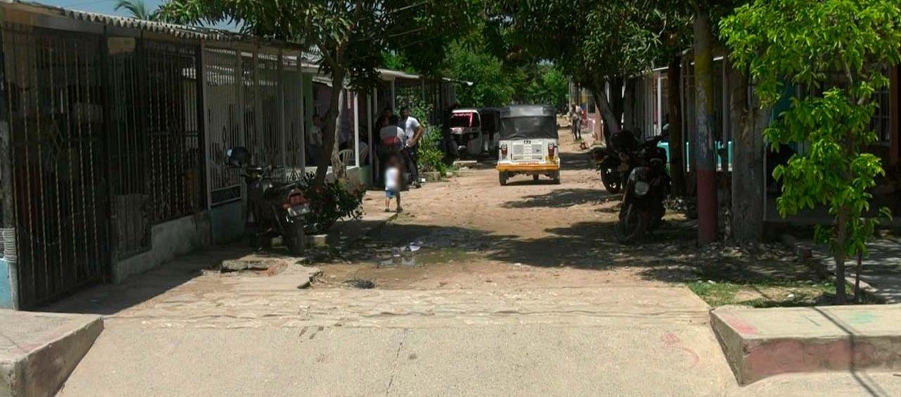 Lugar donde fue asesinada la joven Mariana Zuluaga