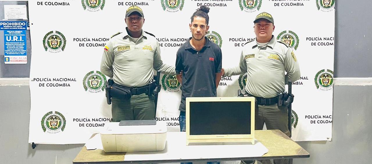 Luis Alberto Coronado fue capturado en el barrio Las Palmeras de Barranquilla.