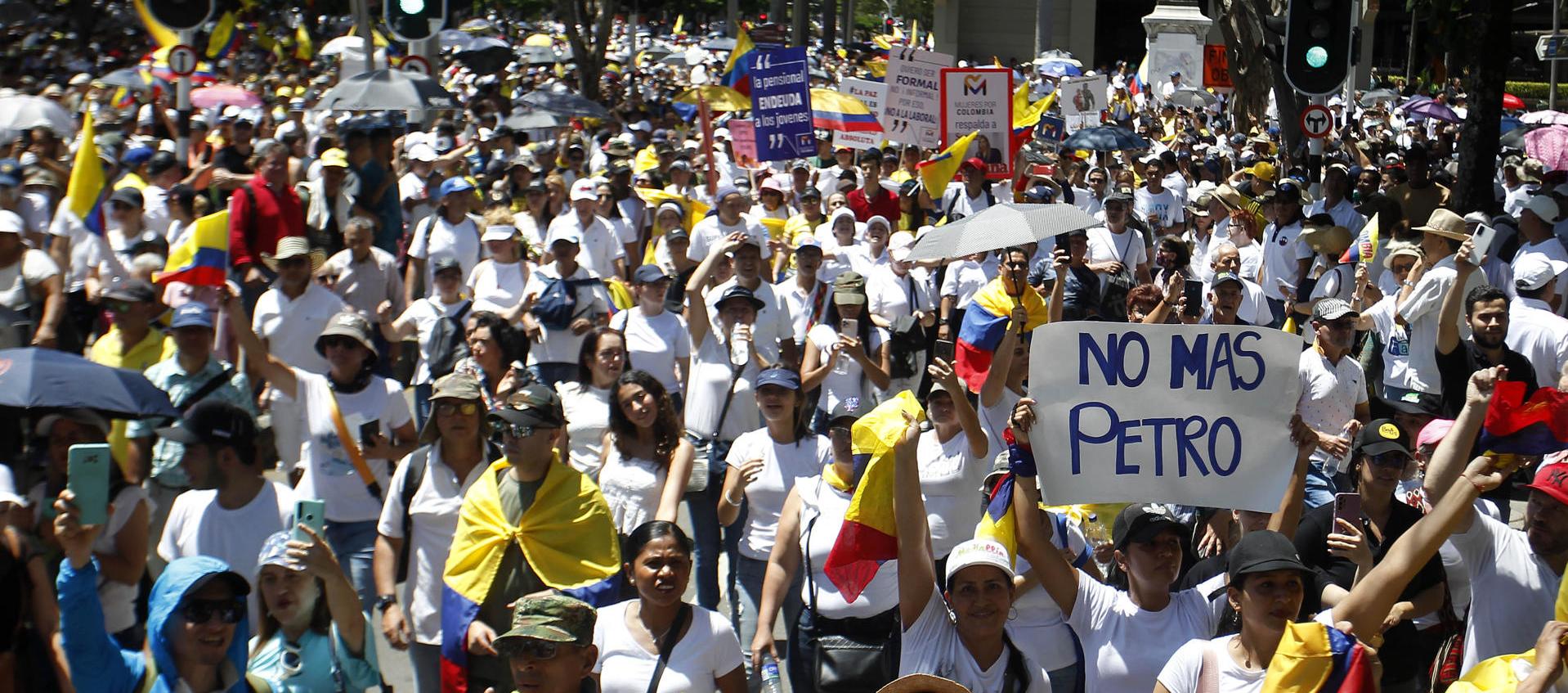 La marcha en Bogotá