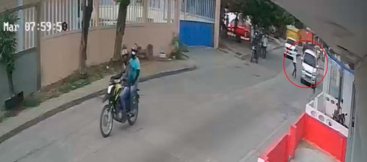 En una cámara de seguridad quedó registrado el crimen.