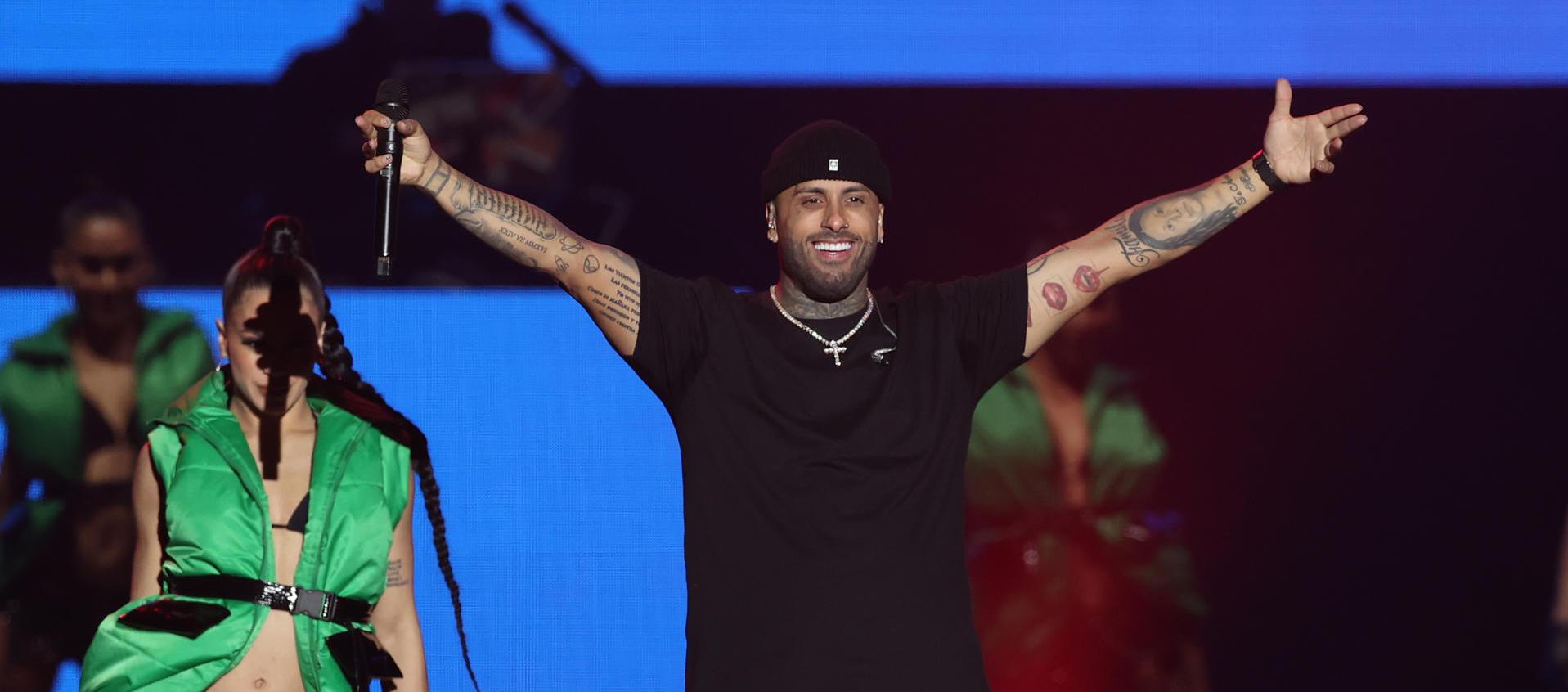 Nicky Jam en concierto.