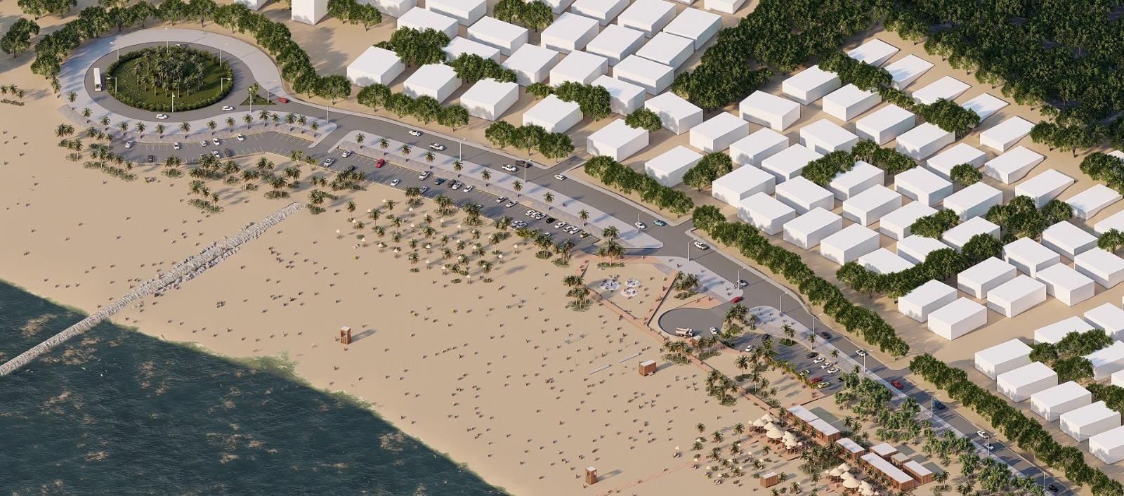 Así quedarán las playas de Miramar