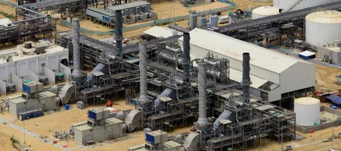 Un aspecto de las instalaciones de Reficar.