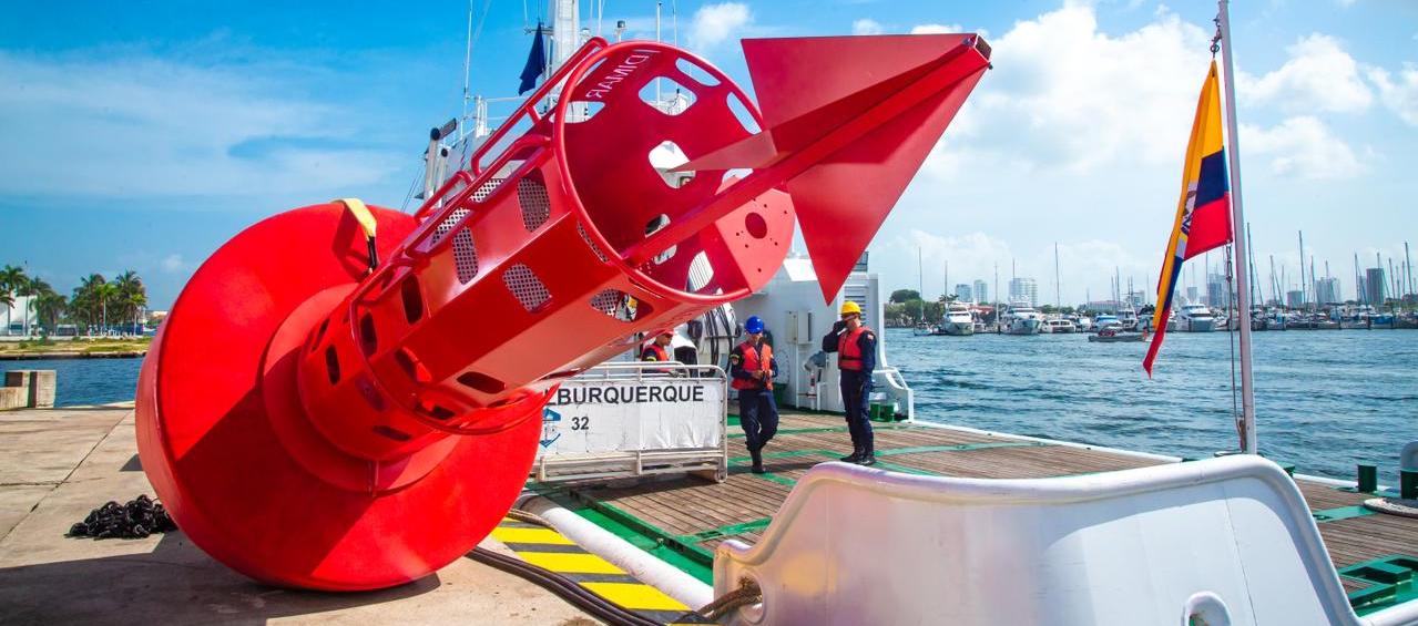 El Grupo de Señalización Marítima del Caribe es la encargada del funcionamiento y mantenimiento de las ayudas a la navegación