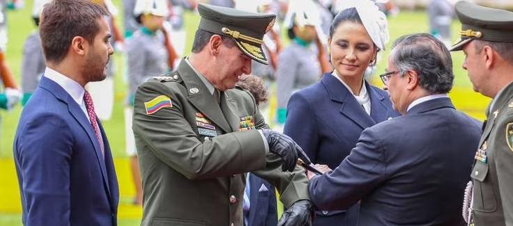 Ceremonia de ascenso a General de cuatro estrellas del director de la Policía William Salamanca.