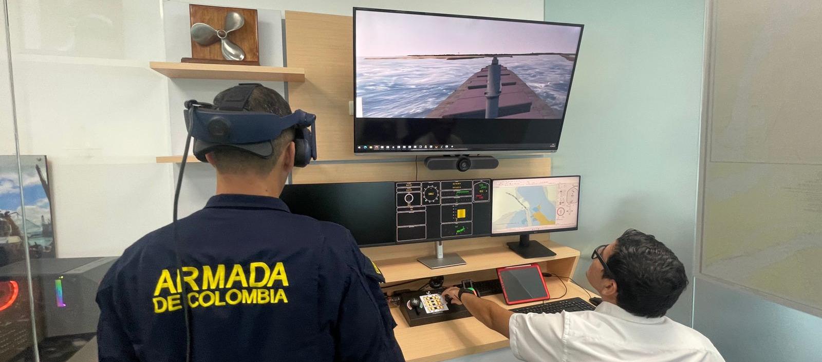 Pruebas del simulador por parte de la Dimar.