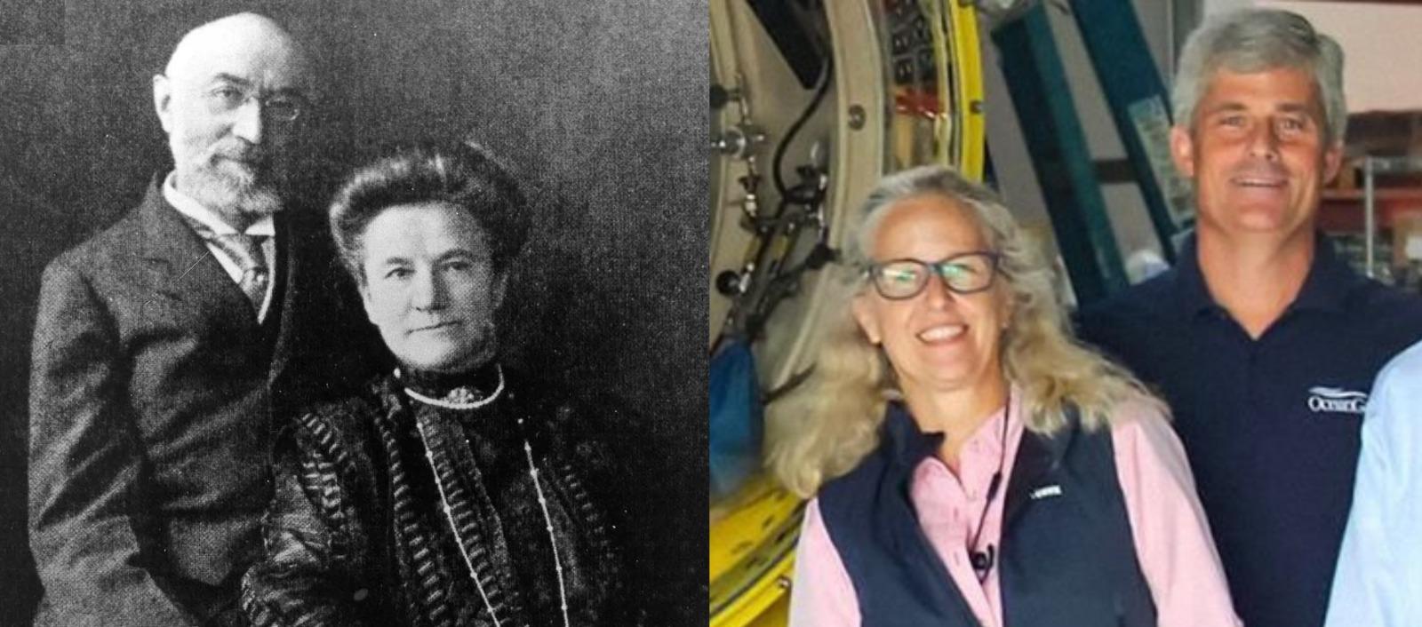 Isidor e Idan Straus y Wendy e Stockton Rush.