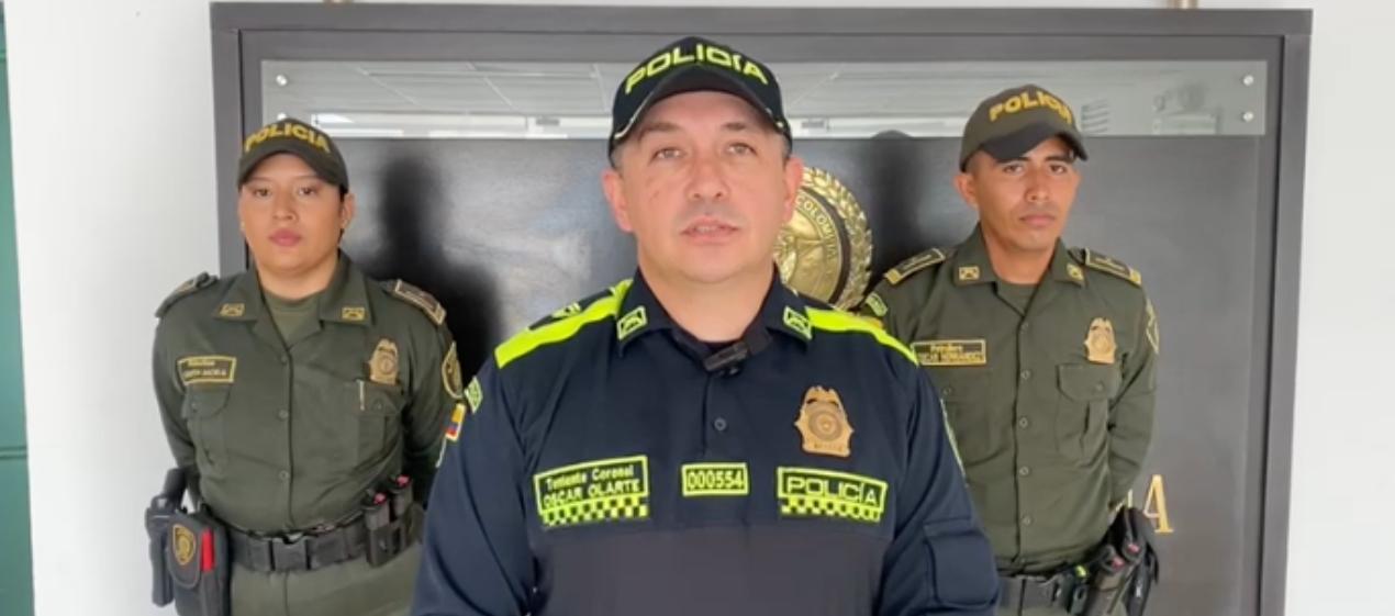 Teniente coronel Óscar Olarte. 