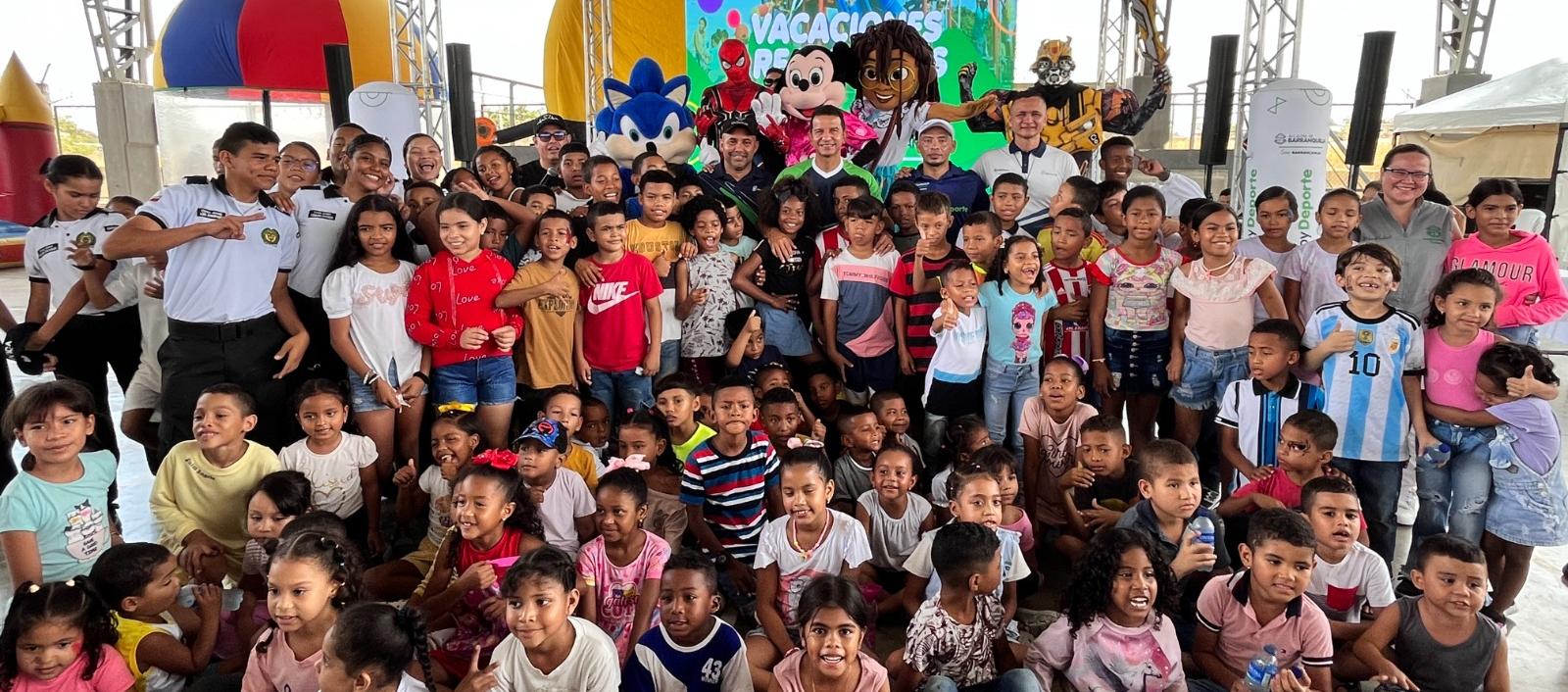 Actividades para los niños en parques de la ciudad. 