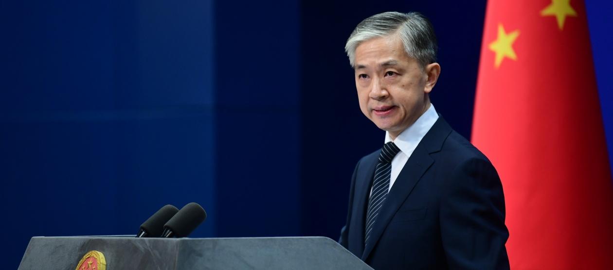  El portavoz de la Cancillería china Wang Wenbin.