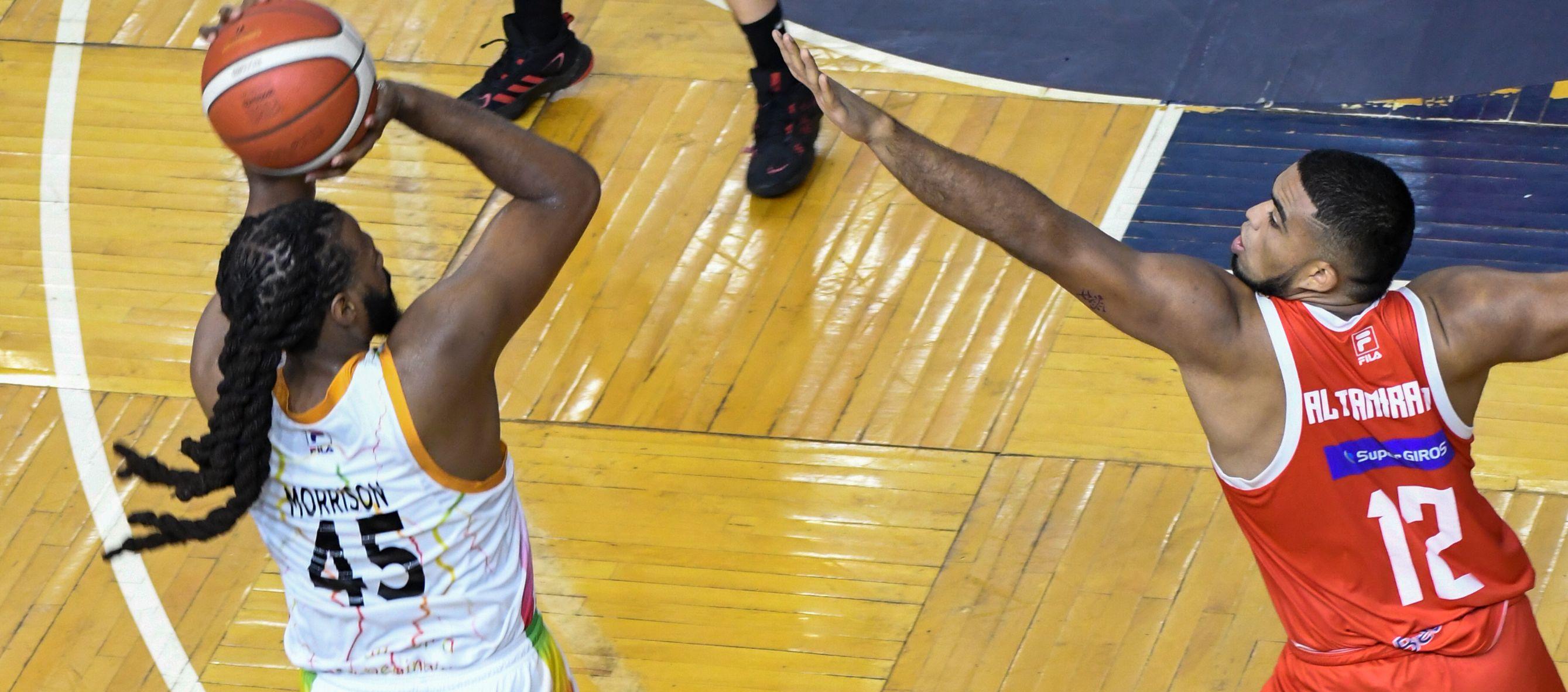 Dominique Morrison marcó 24 puntos para Caribbean Storm, producto de ocho tripletas. 