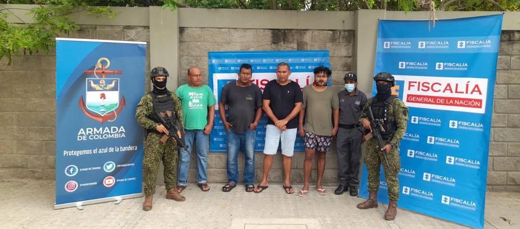 Los capturados en operación conjunta en Santa Marta y Cartagena