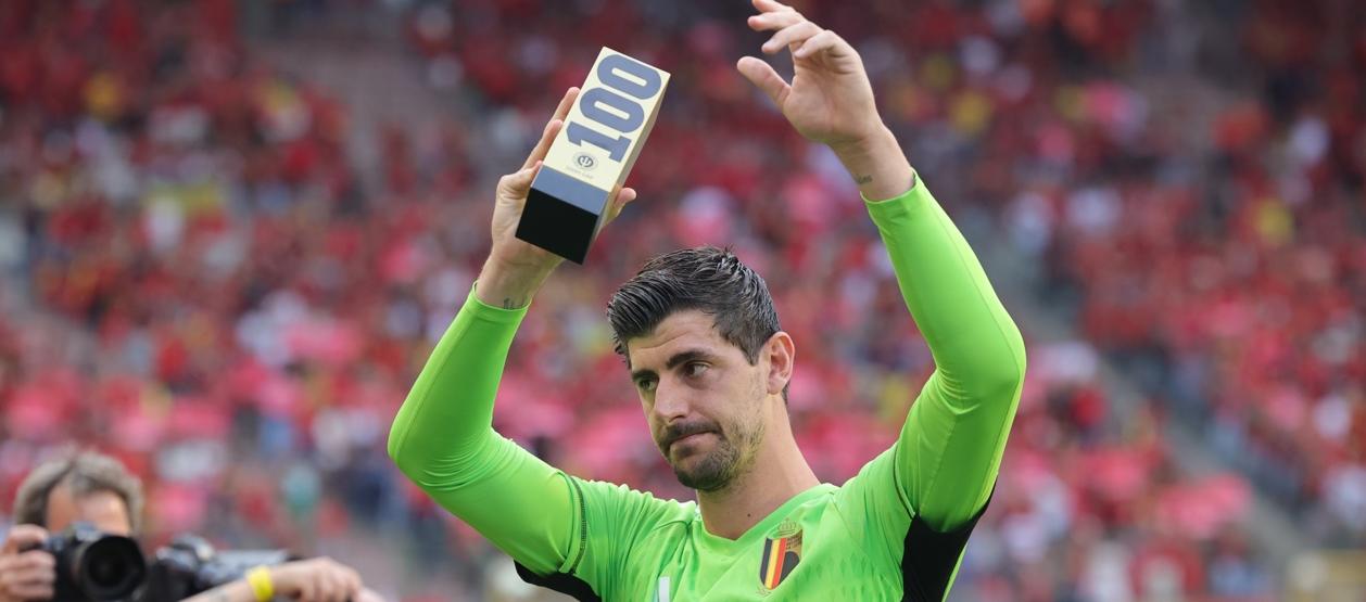 Thibaut Courtois, portero de la selección de Bélgica. 