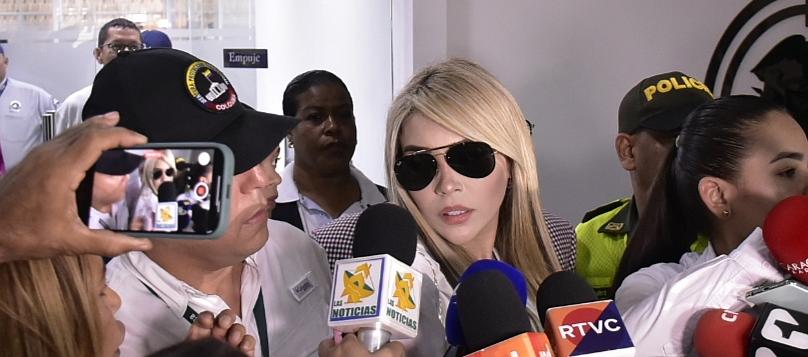 Day Vásquez cuando se presentó ante la Procuraduría en Barranquila