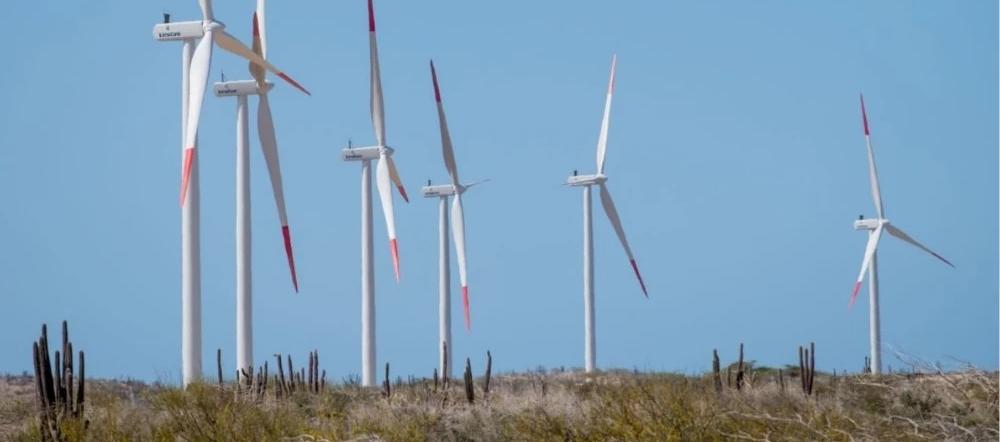 Parque eólico en el departamento de La Guajira.