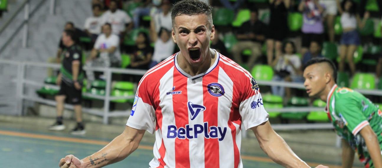 Santiago Angulo, autor de uno de los goles de Independiente Barranquilla. 