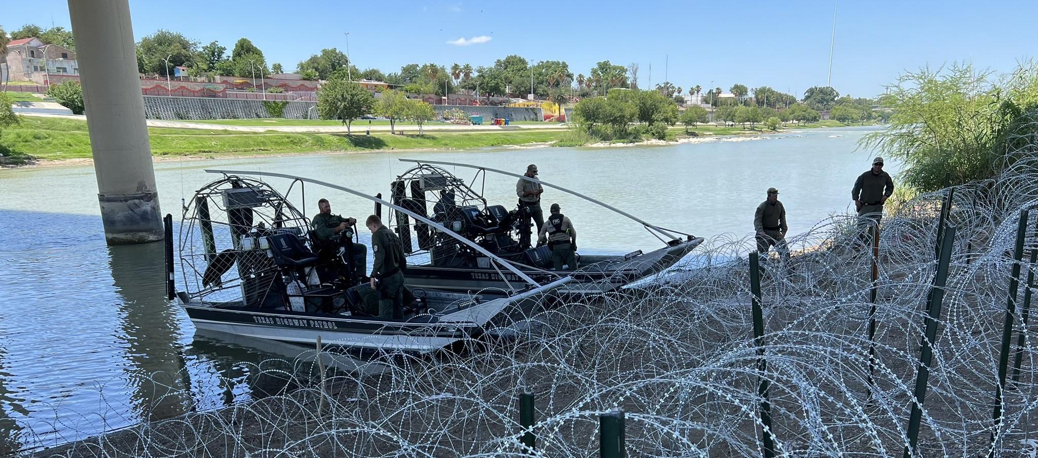 Guardia Nacional de Florida vigilan la frontera sur en Texas