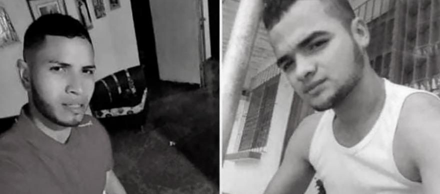 Dos de los jóvenes muertos.