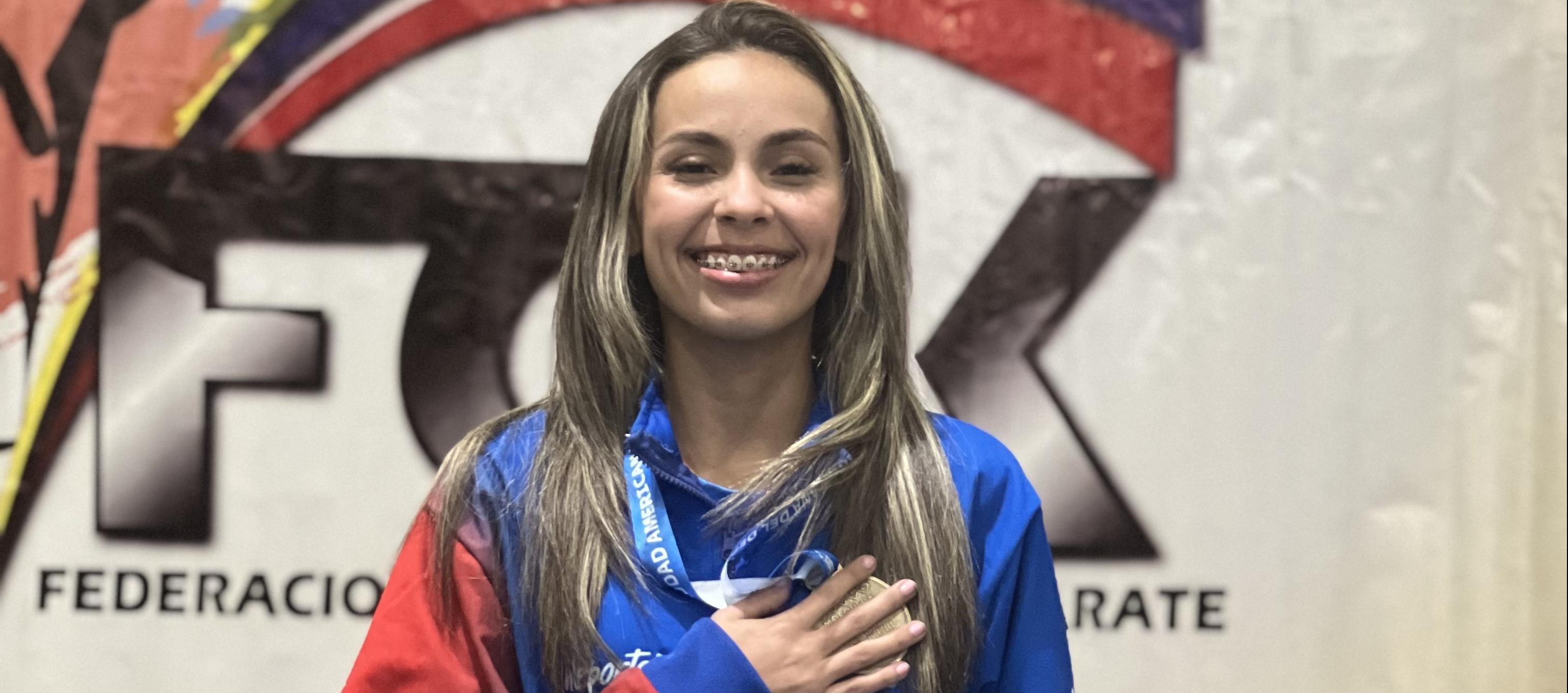 Laudith Cabrera Rivero, karateca atlanticense. 