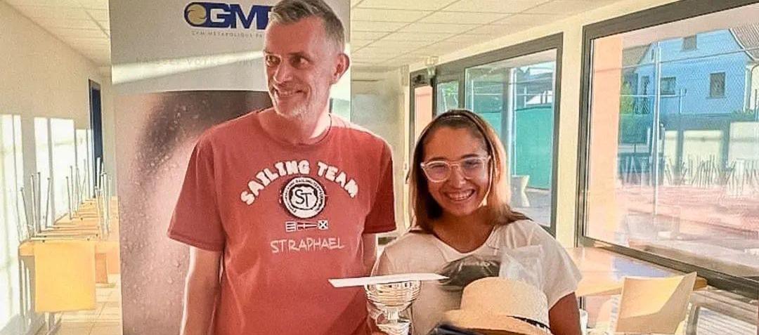 María Alejandra Guerra durante la ceremonia de premiación. 