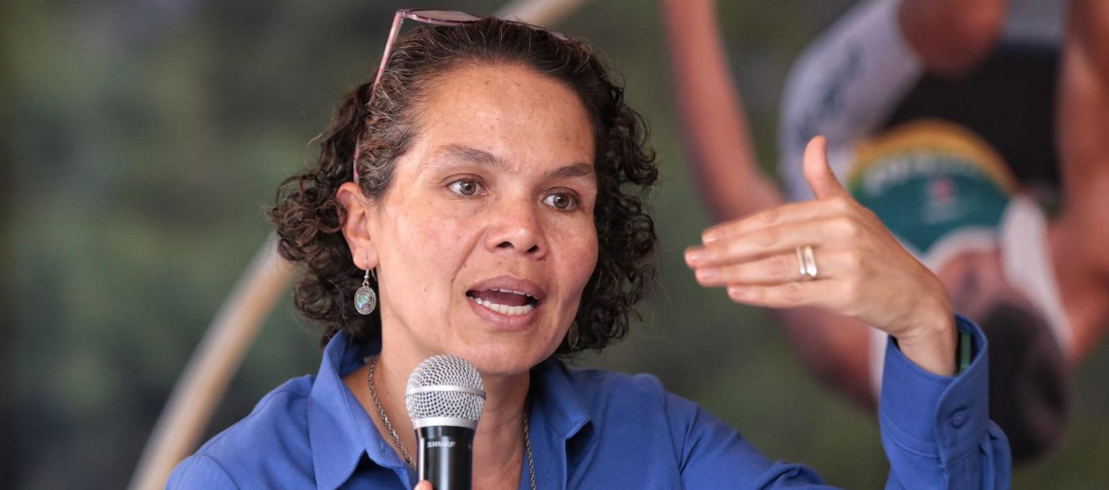 La ministra del Deporte, Astrid Rodríguez, manifestó que el presupuesto presentado para los Juegos es muy elevado. 