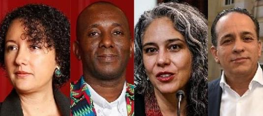 Cristina Zuleta, Paulino Riascos, María José Pizarro, Alexander López, senadores del Pacto Histórico trenzados en la controversia.