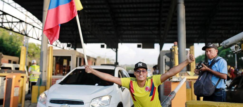 Un usuario del peaje de Turbaco en una imagen de archivo.