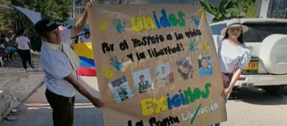 La marcha del pasado 14 de junio en Santa Rosa, Bolívar