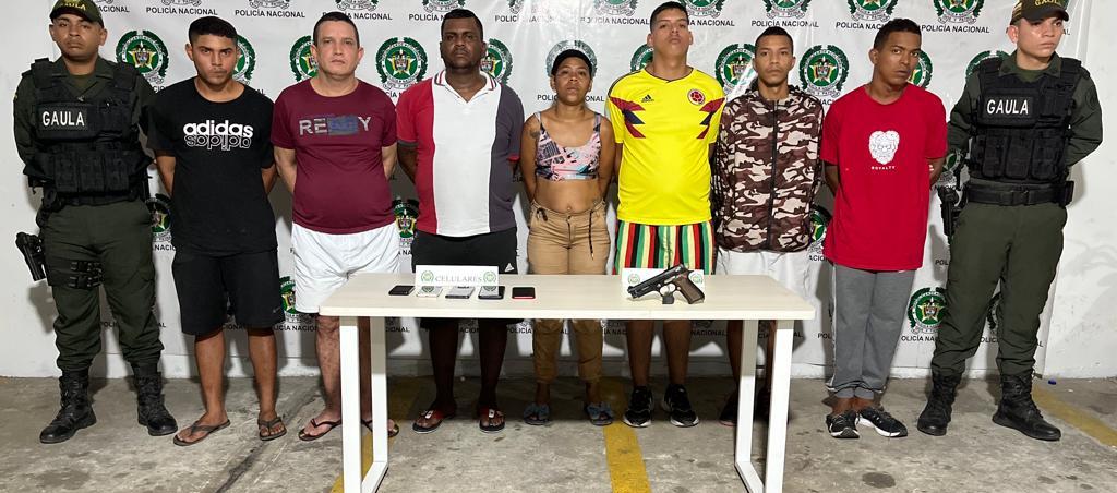 Los siete capturados en varios allanamientos están señalados de hacer parte de 'Los Pepes Costeños'.