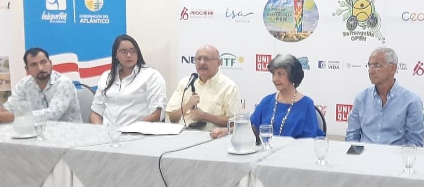 Presentación de los torneos de tenis en silla de ruedas Ciudad de Barraquilla y Barranquilla Open.