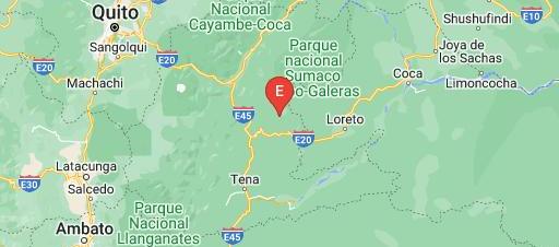 El epicentro del temblor de este domingo en Ecuador la provincia amazónica de Napo