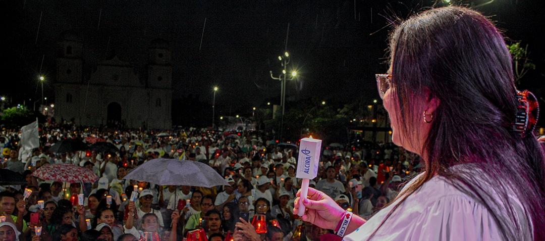 La candidata Alcira Sandoval Ibáñez.