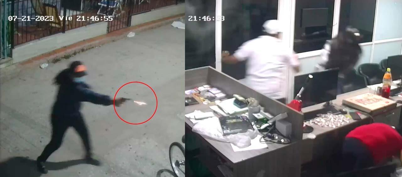 Imágenes del ataque.