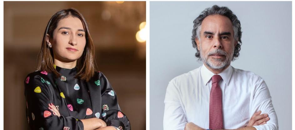 Laura Sarabia y Armando Benedetti.