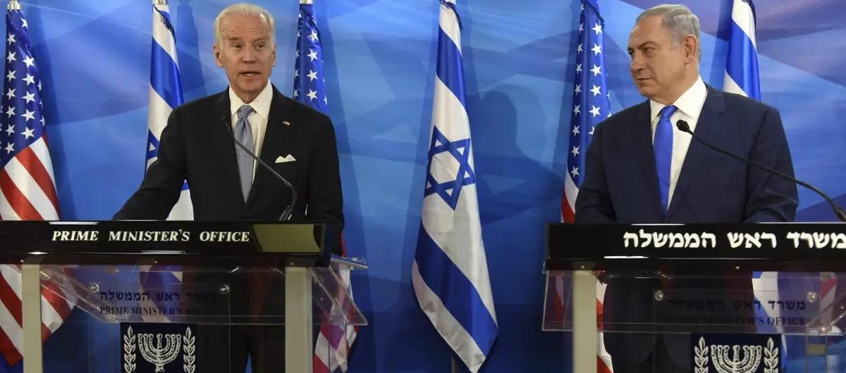 Joe Biden y Benjamin Netanyahu.