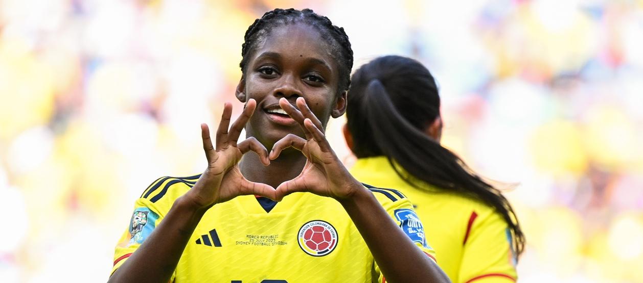 La delantera colombiana Linda Caicedo.