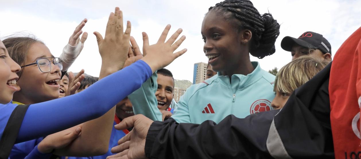 La delantera colombiana Linda Caicedo.