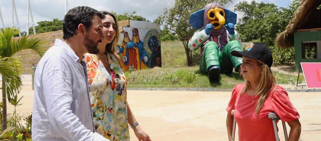 Elsa Noguera, gobernadora del Atlántico en apertura del parque.