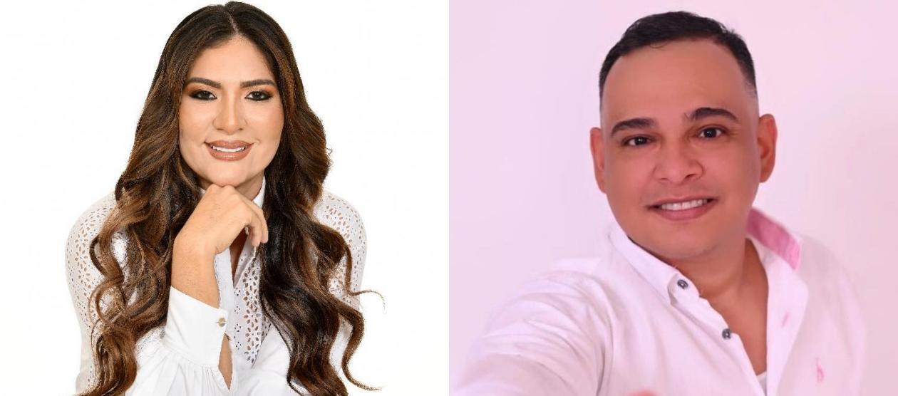 Carmiña Navarro y Fabián Bonett.