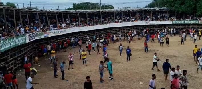 Imagen de la corraleja de este domingo.