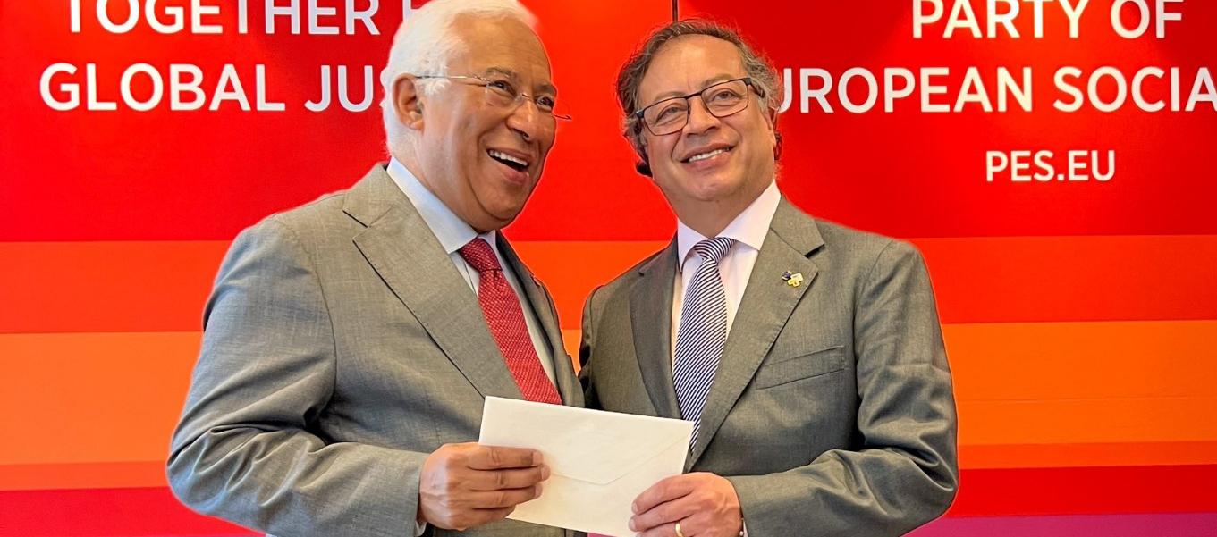 Primer ministro de Portugal, Antonio Costa y el Presidente de Colombia, Gustavo Petro.