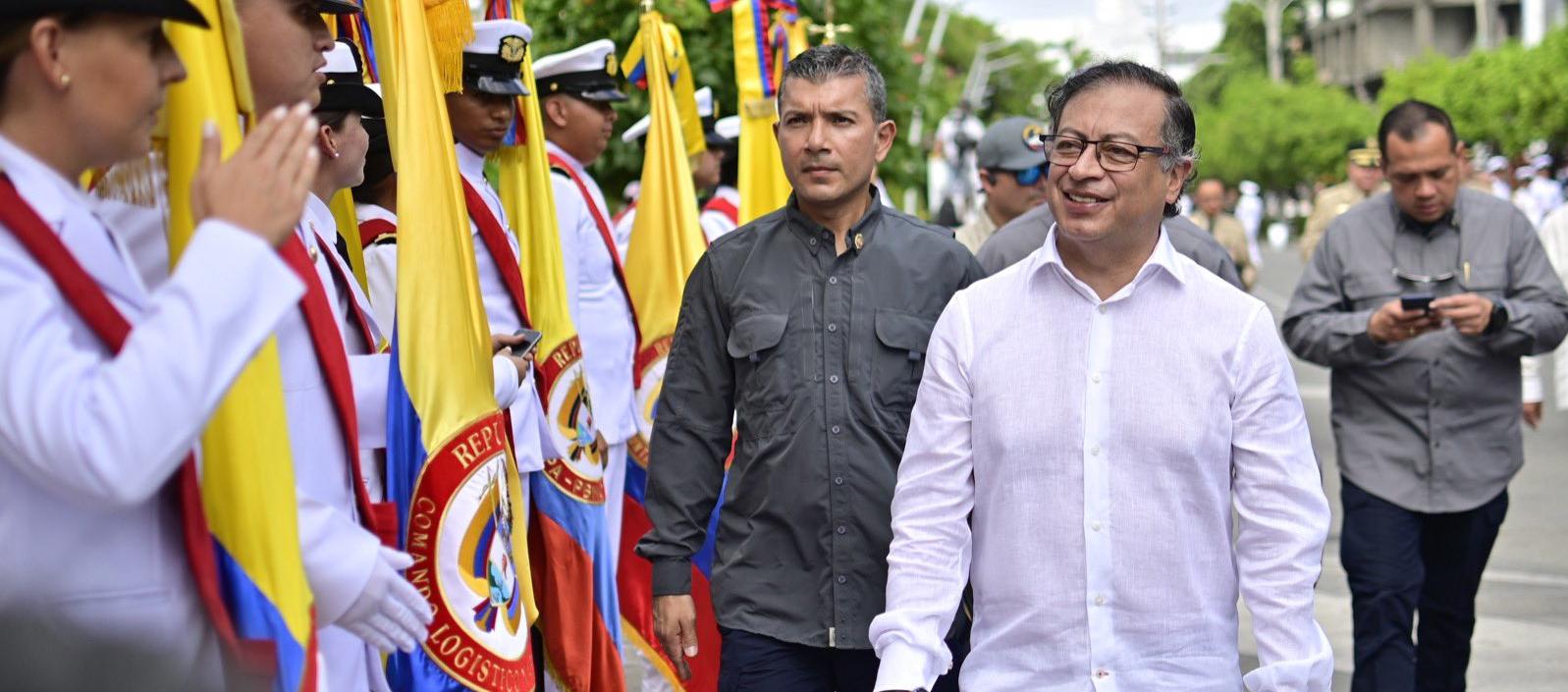 El Presidente Gustavo Petro en San Andrés.