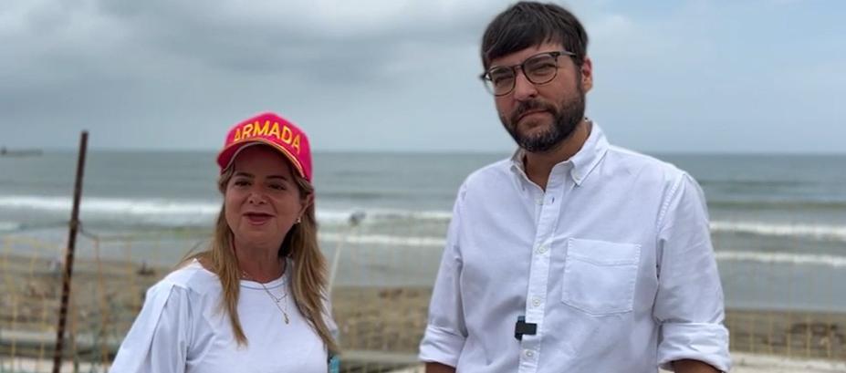 Gobernadora Elsa Noguera y el Alcalde Jaime Pumarejo.